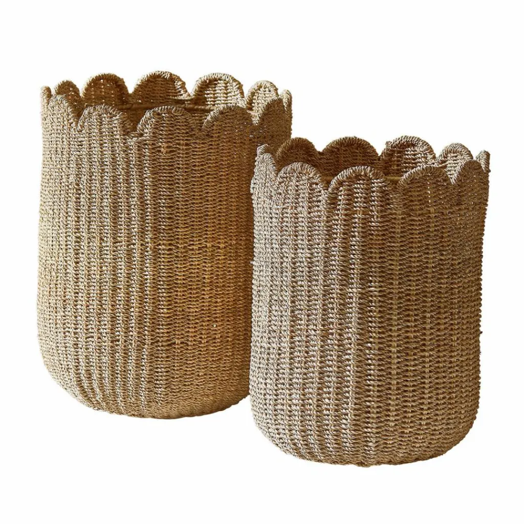 LOBERON Caisses Et Paniers|Rangements*Lot de 2 corbeilles Velourette