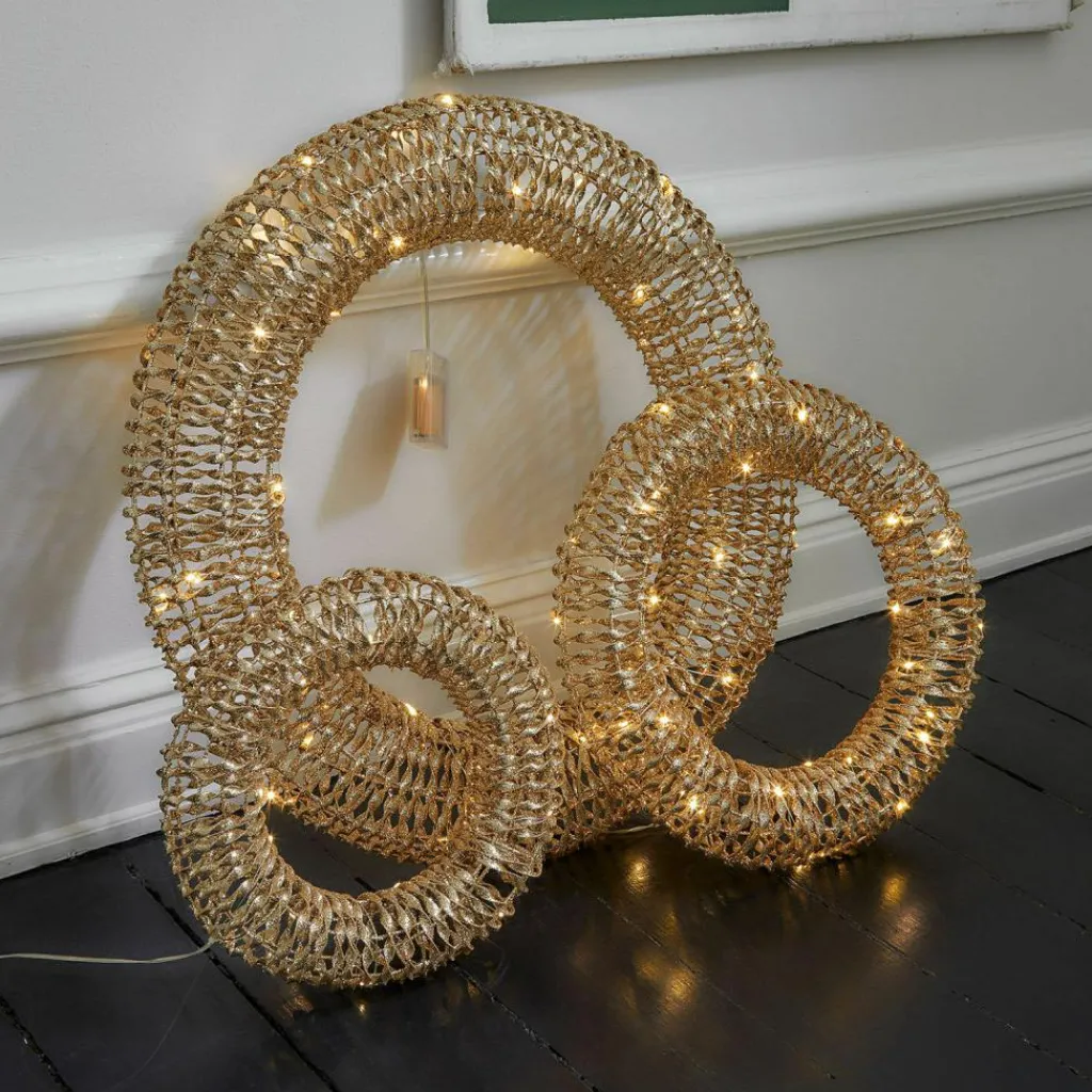 LOBERON Accessoires Lumineux|Décorations Lumineuses*Lot de 3 couronnes à LED Antorino