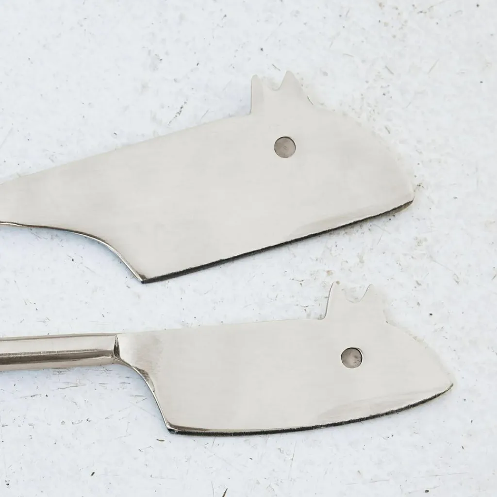 LOBERON Couverts|Couverts*Lot de 2 couteaux à fromage Hadley
