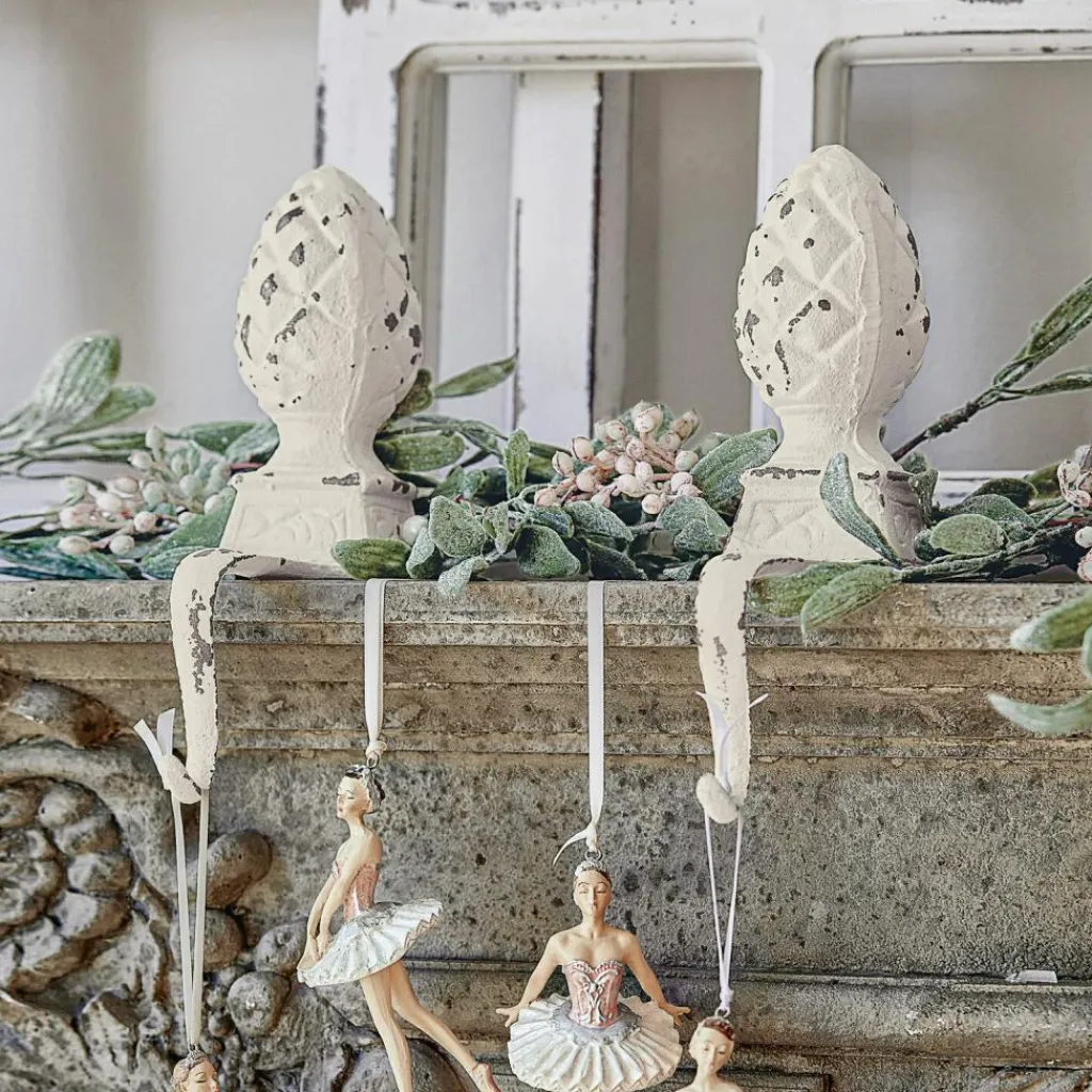 LOBERON Objets Décoratifs|Décoration*Lot de 2 crochets pomme de pin Lucielle