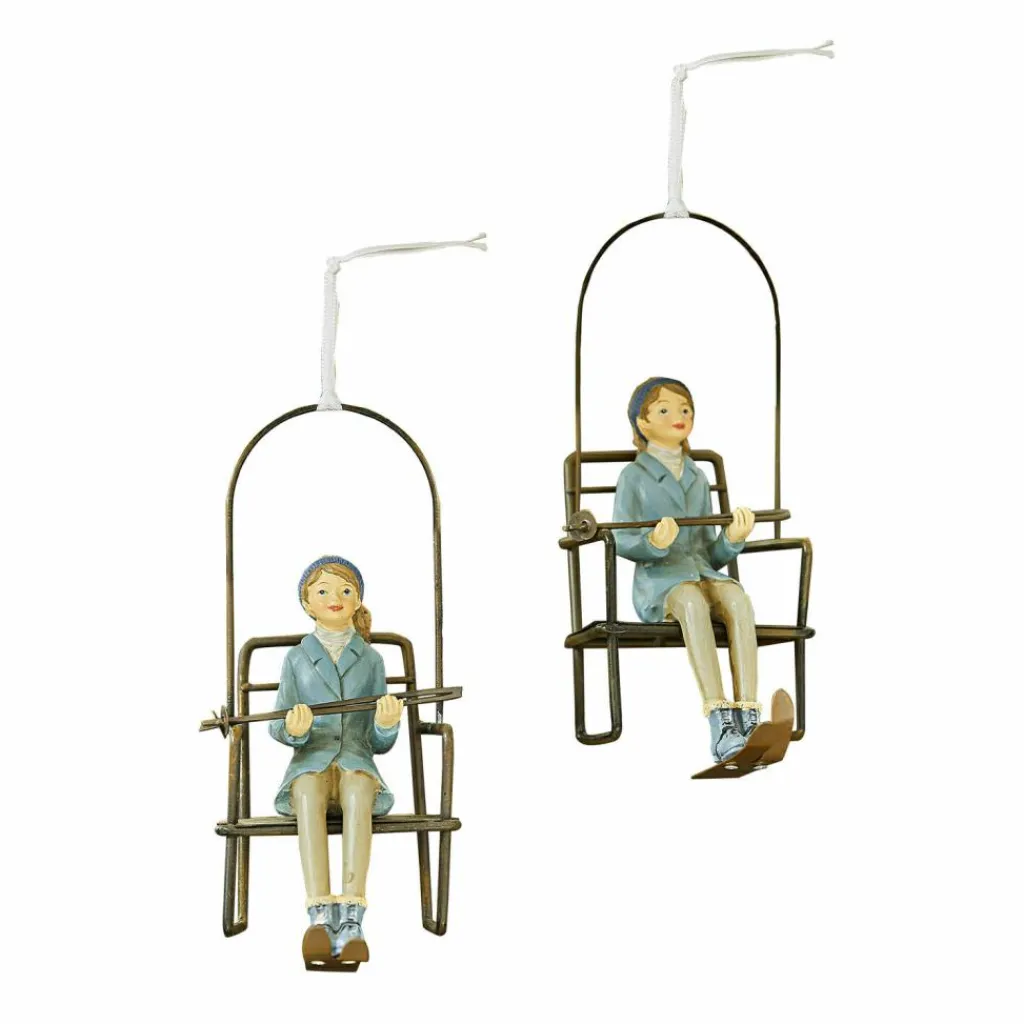 LOBERON Décorations Pour Le Sapin|Figurines De Noël*Lot de 2 décorations à suspendre Herveline