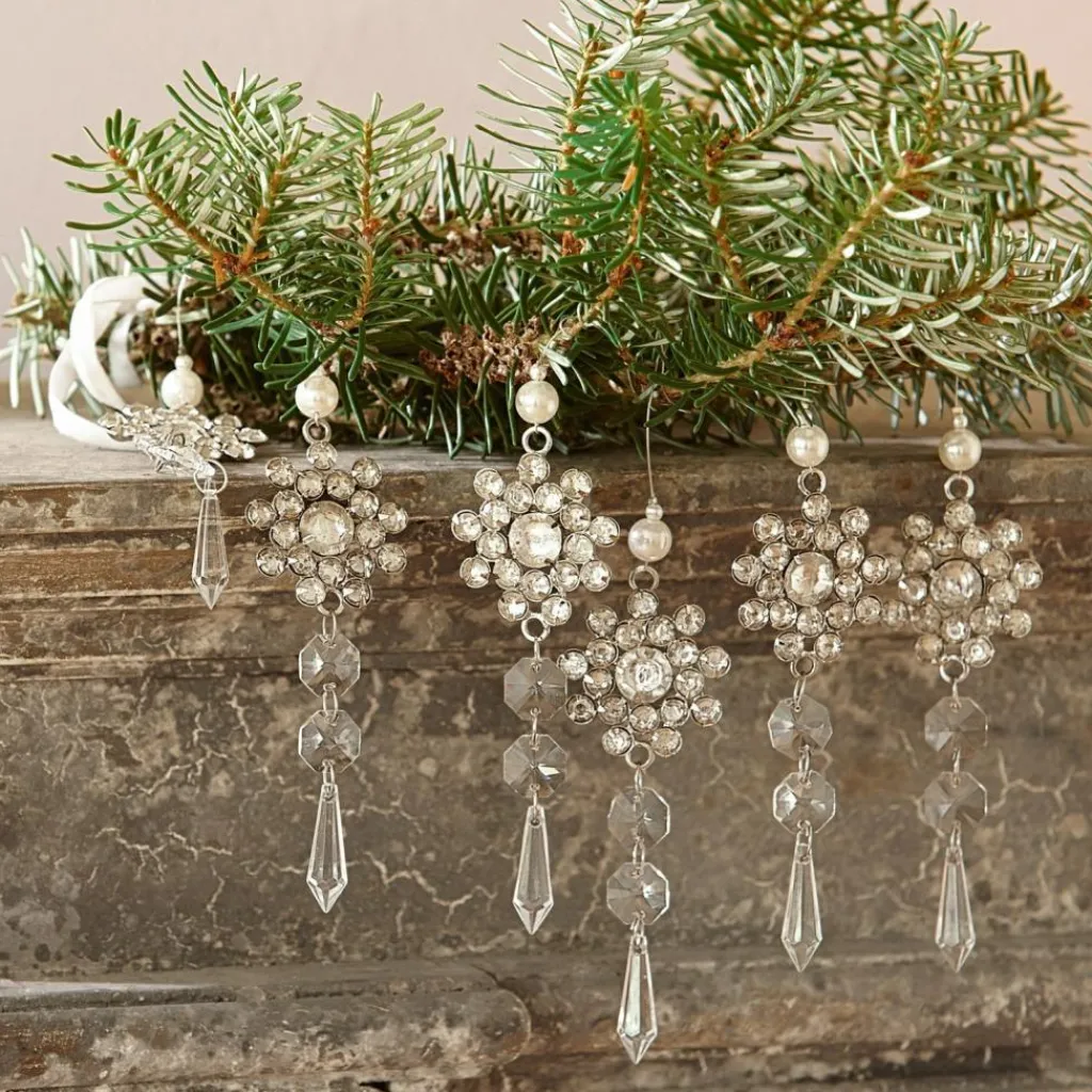 LOBERON Décorations Pour Le Sapin*Lot de 6 décorations à suspendre Fleurette