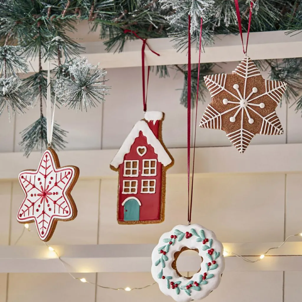 LOBERON Décorations Pour Le Sapin*Lot de 4 décorations à suspendre Hestur