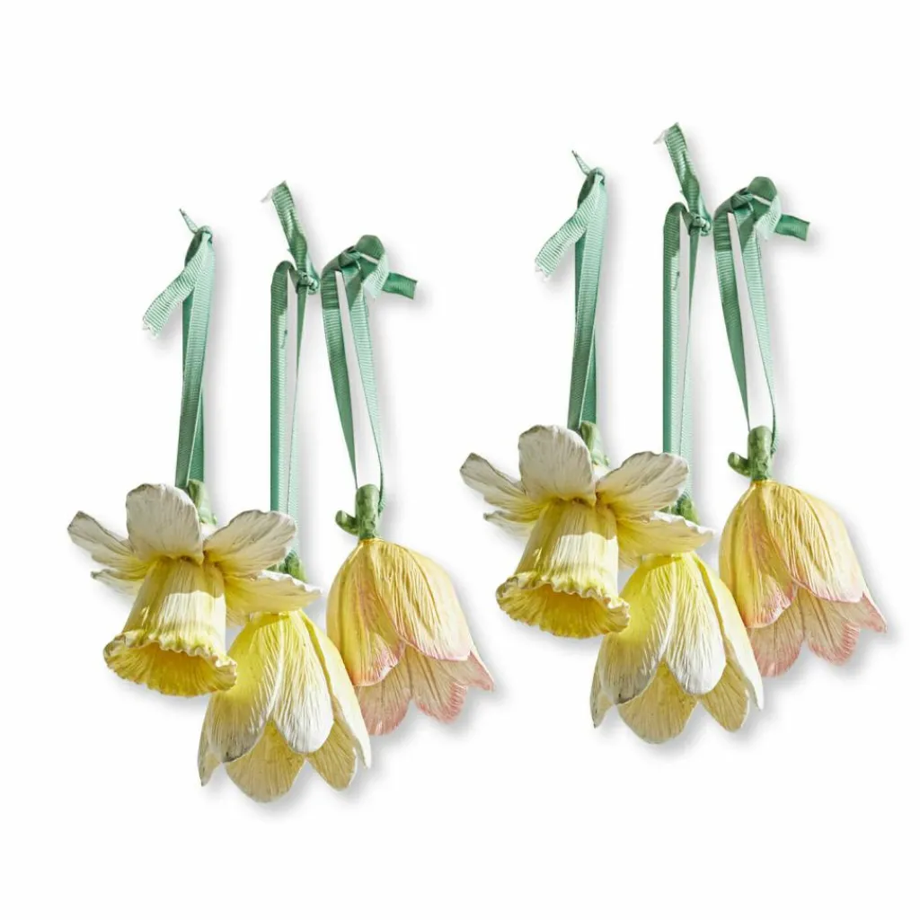 LOBERON Fleurs Séchées Et Artificielles|Décoration*Lot de 6 décorations à suspendre Duerre