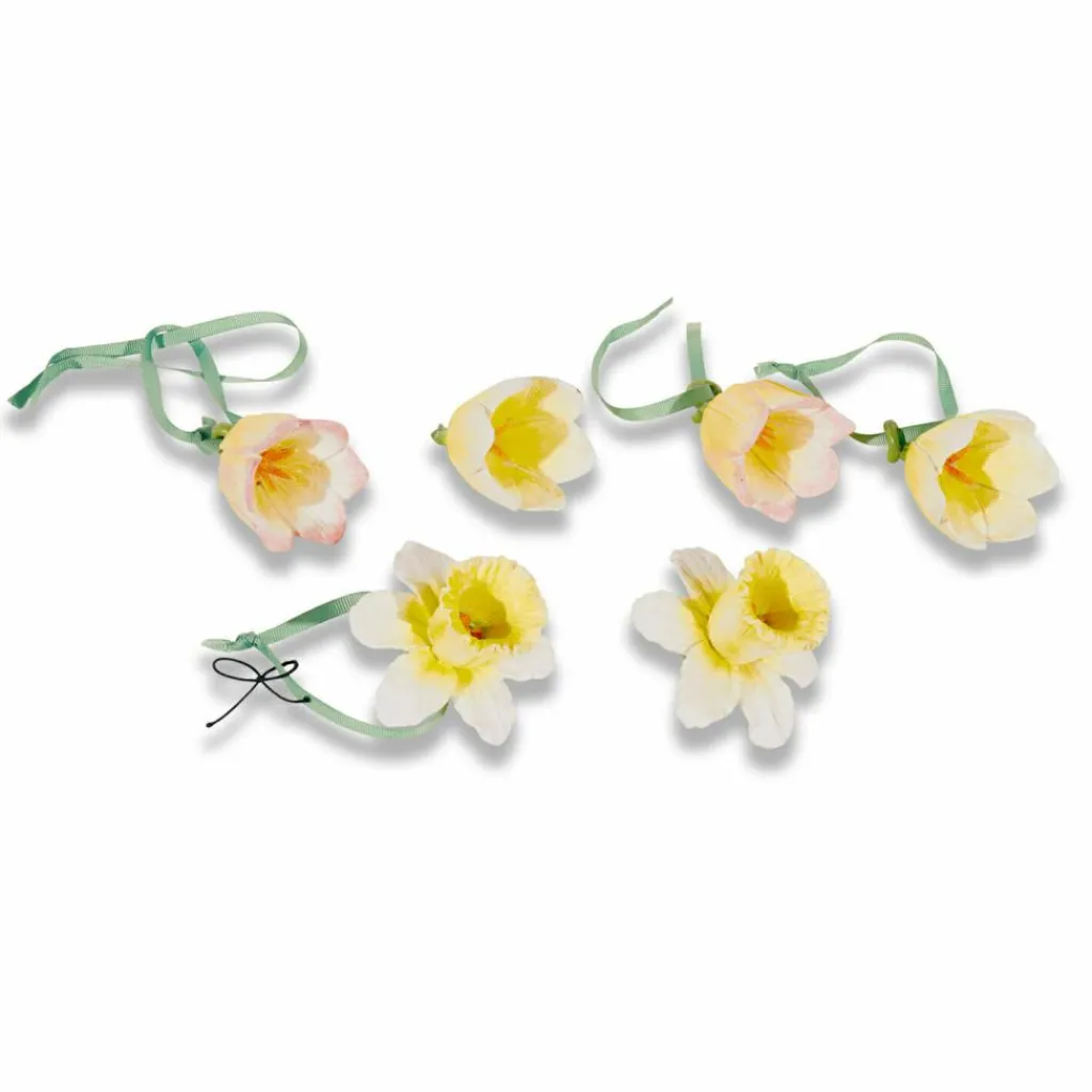 LOBERON Fleurs Séchées Et Artificielles|Décoration*Lot de 6 décorations à suspendre Duerre