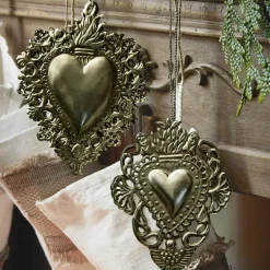 LOBERON Emballages Cadeaux|Objets Décoratifs*Lot de 2 décorations à suspendre Medes