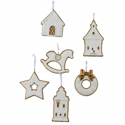 LOBERON Décorations Pour Le Sapin*Lot de 6 décorations à suspendre Roéline