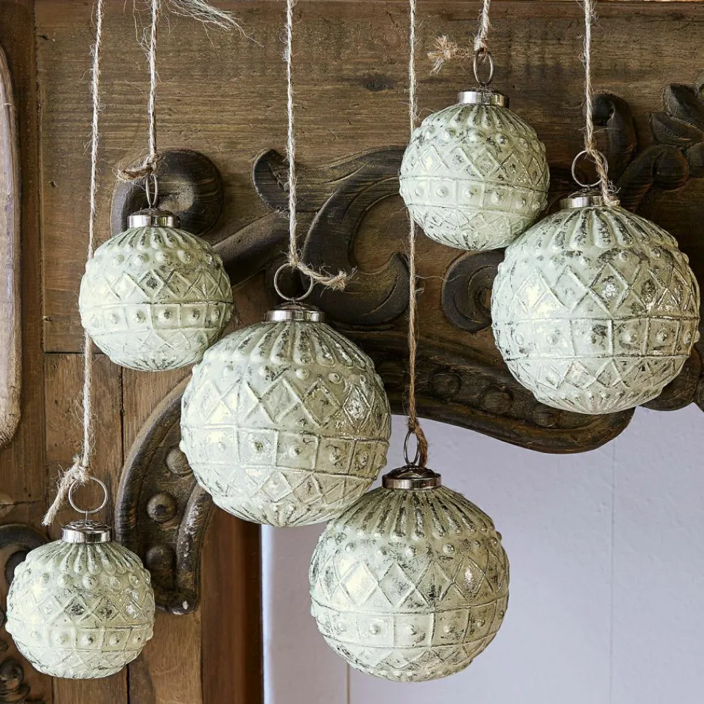 LOBERON Boules De Noël*Lot de 6 décorations de Noël Gladwin