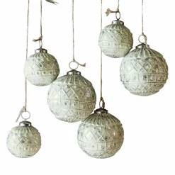 LOBERON Boules De Noël*Lot de 6 décorations de Noël Gladwin