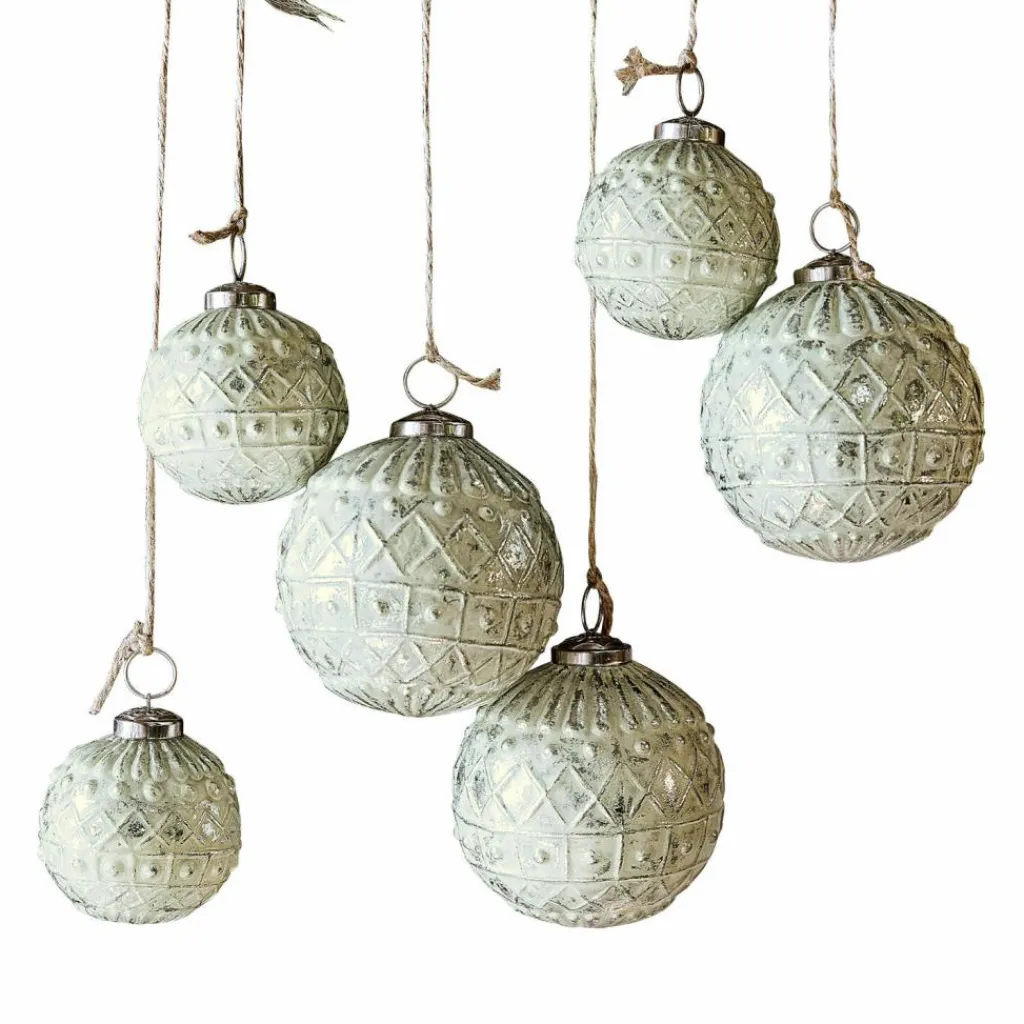 LOBERON Boules De Noël*Lot de 6 décorations de Noël Gladwin