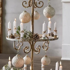 LOBERON Boules De Noël*Lot de 6 décorations de Noël Maélys