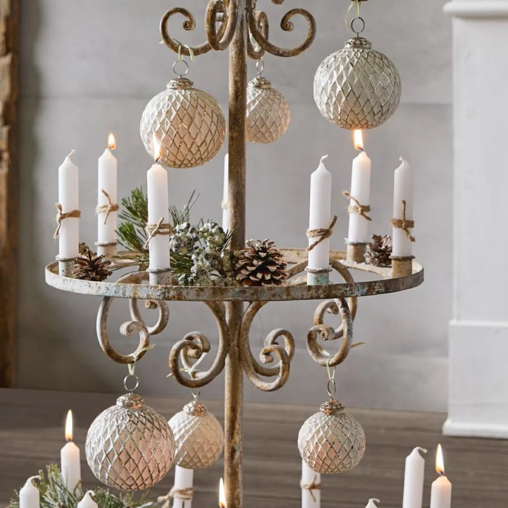 LOBERON Boules De Noël*Lot de 6 décorations de Noël Maélys