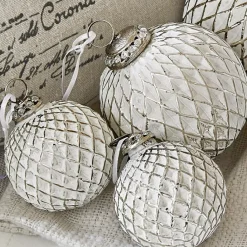 LOBERON Boules De Noël*Lot de 6 décorations de Noël Maélys