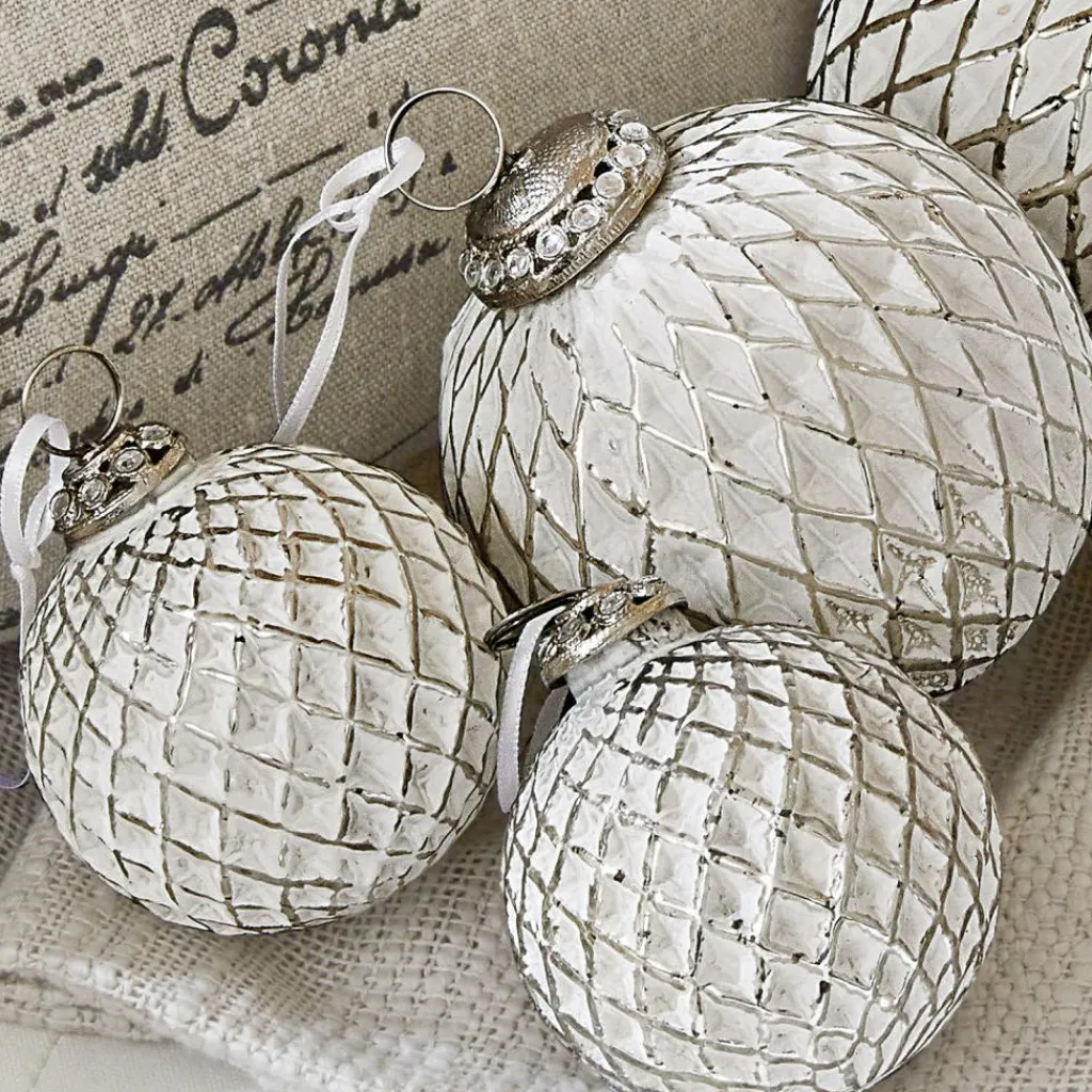 LOBERON Boules De Noël*Lot de 6 décorations de Noël Maélys