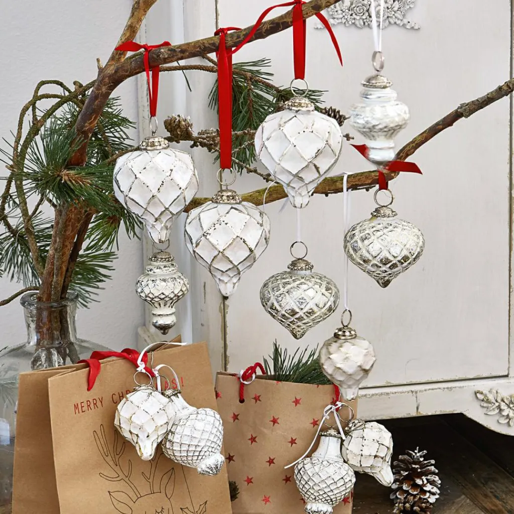 LOBERON Boules De Noël*Lot de 6 décorations de Noël Appilly