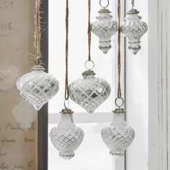 LOBERON Boules De Noël*Lot de 6 décorations de Noël Appilly