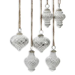 LOBERON Boules De Noël*Lot de 6 décorations de Noël Appilly