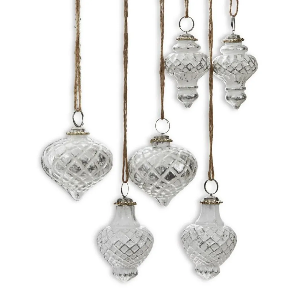 LOBERON Boules De Noël*Lot de 6 décorations de Noël Appilly