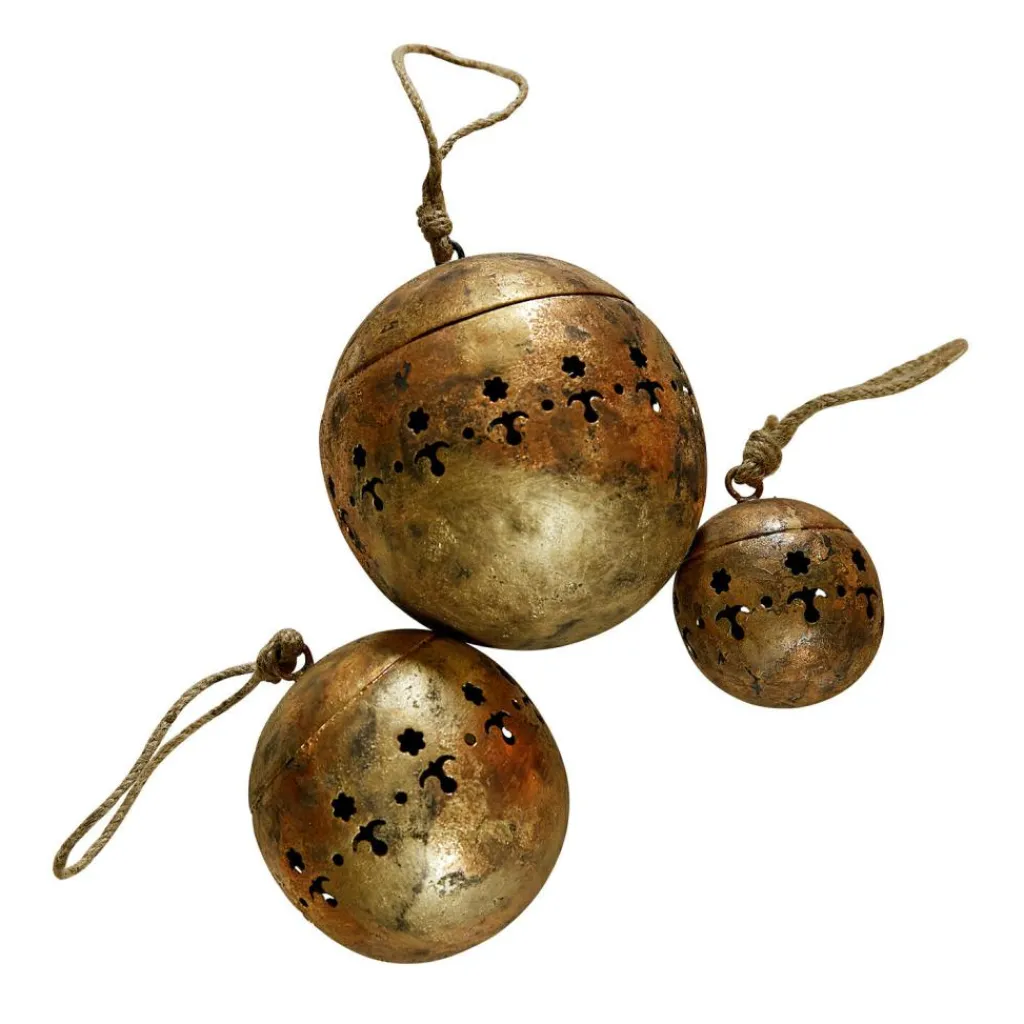 LOBERON Boules De Noël*Lot de 3 décorations de Noël Ysabelle