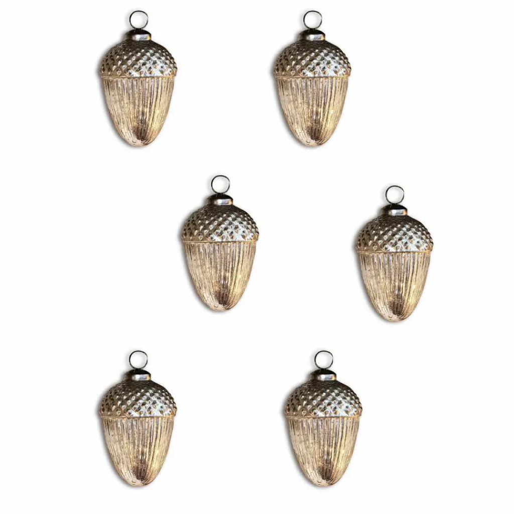 LOBERON Boules De Noël*Lot de 6 décorations de Noël Gland