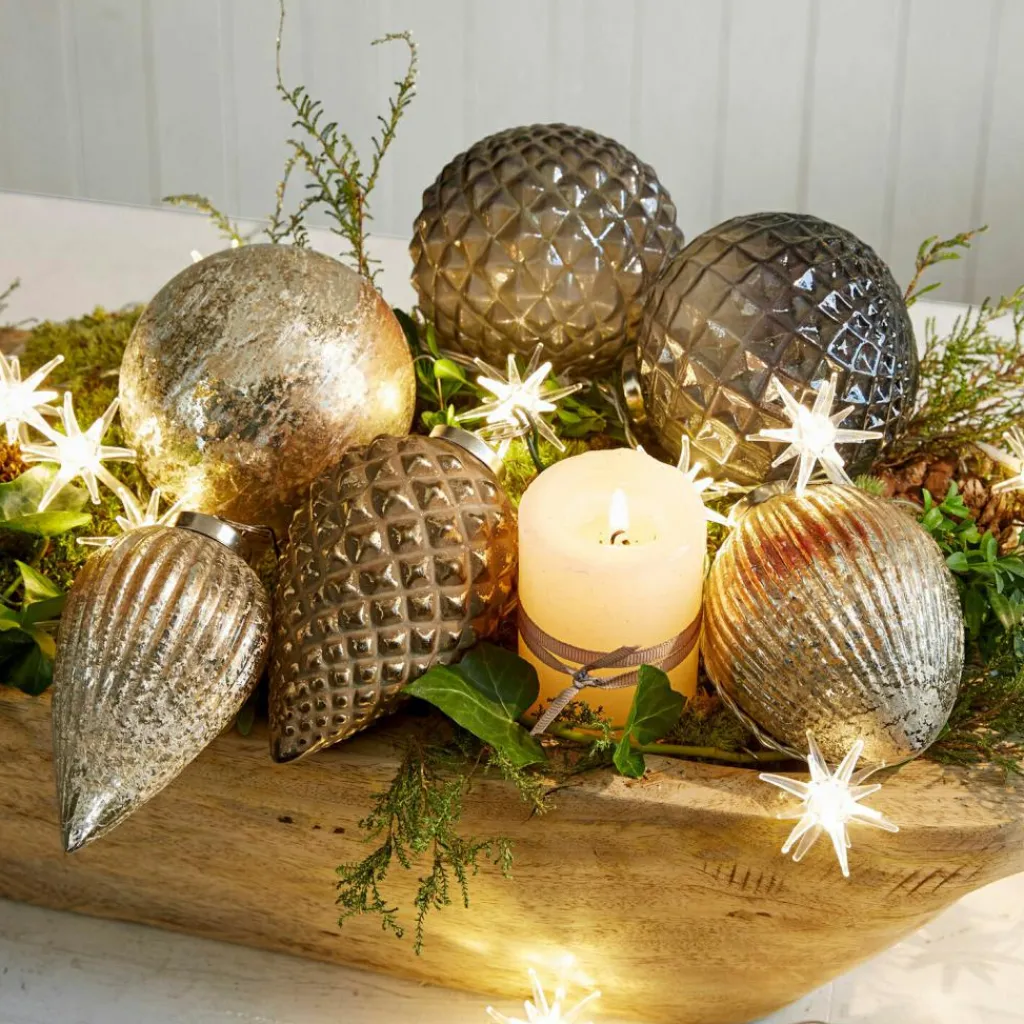 LOBERON Boules De Noël*Lot de 6 décorations de Noël Layounne