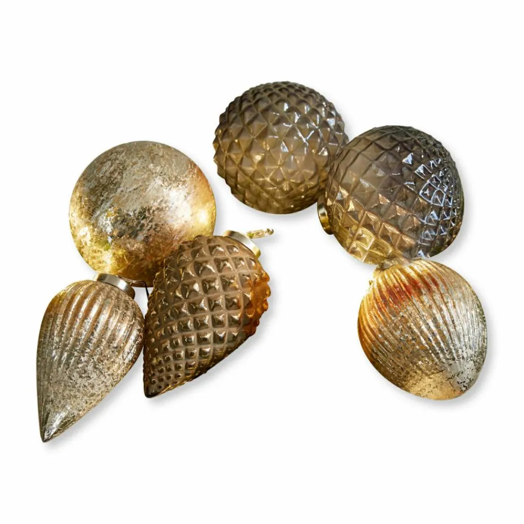 LOBERON Boules De Noël*Lot de 6 décorations de Noël Layounne