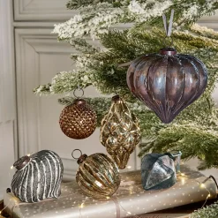 LOBERON Boules De Noël*Lot de 6 décorations de Noël Alva