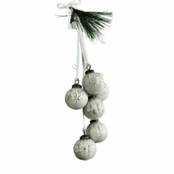 LOBERON Boules De Noël*Lot de 6 décorations de Noël Tara