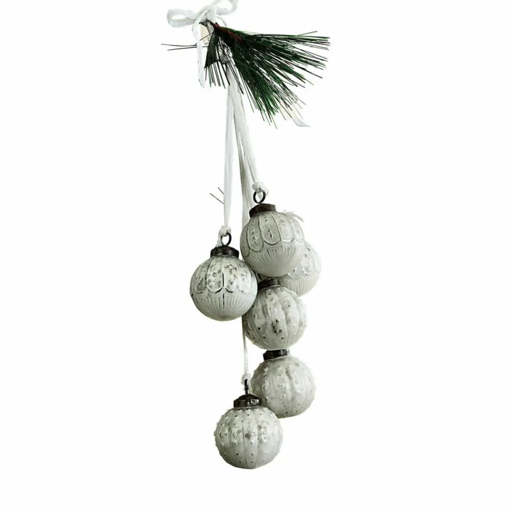 LOBERON Boules De Noël*Lot de 6 décorations de Noël Tara