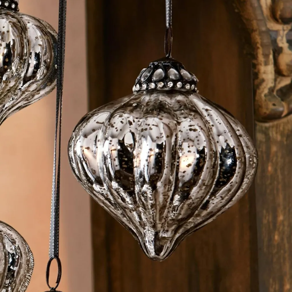 LOBERON Boules De Noël*Lot de 6 décorations de Noël Lauranne