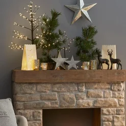 LOBERON Objets Décoratifs De Noël*Lot de 2 décorations en forme d'étoile Big Star