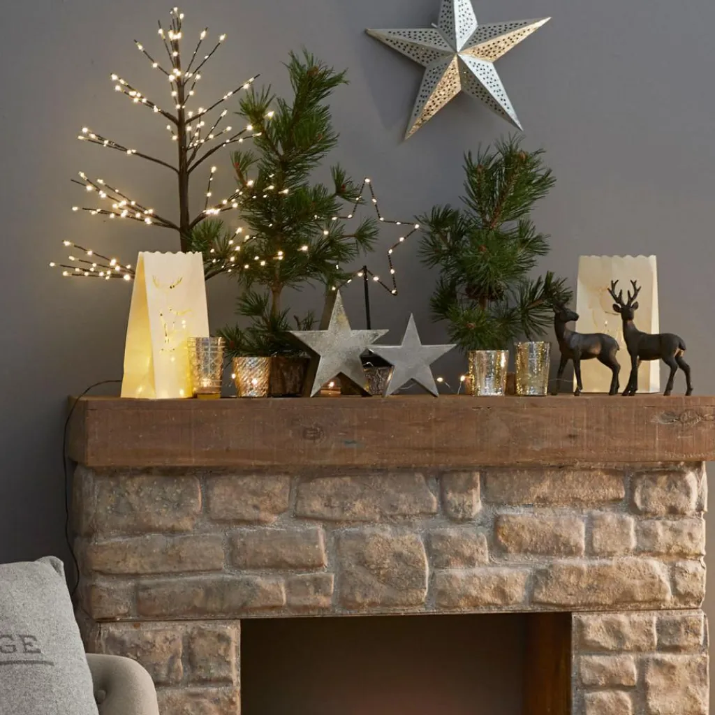 LOBERON Objets Décoratifs De Noël*Lot de 2 décorations en forme d'étoile Big Star