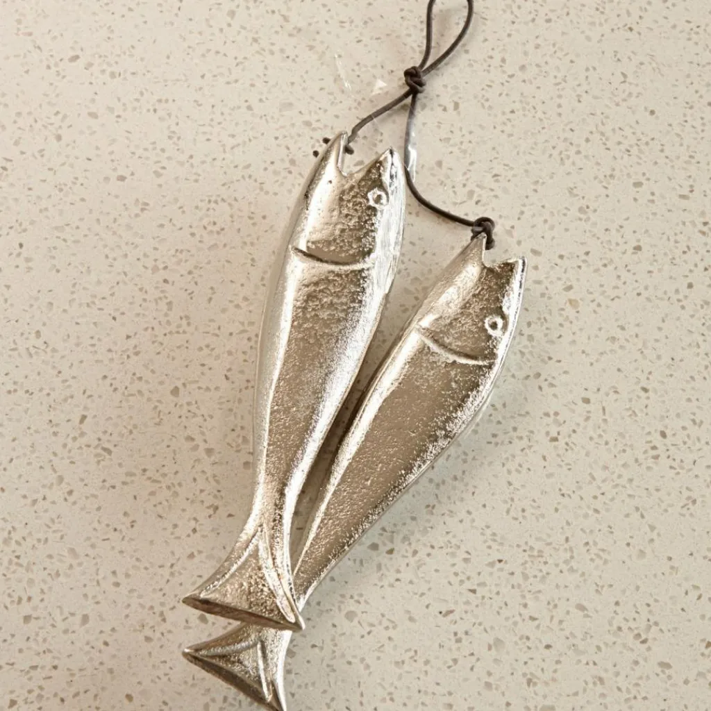 LOBERON Décorations De Jardin*Lot de 2 décorations poisson Sardine´s