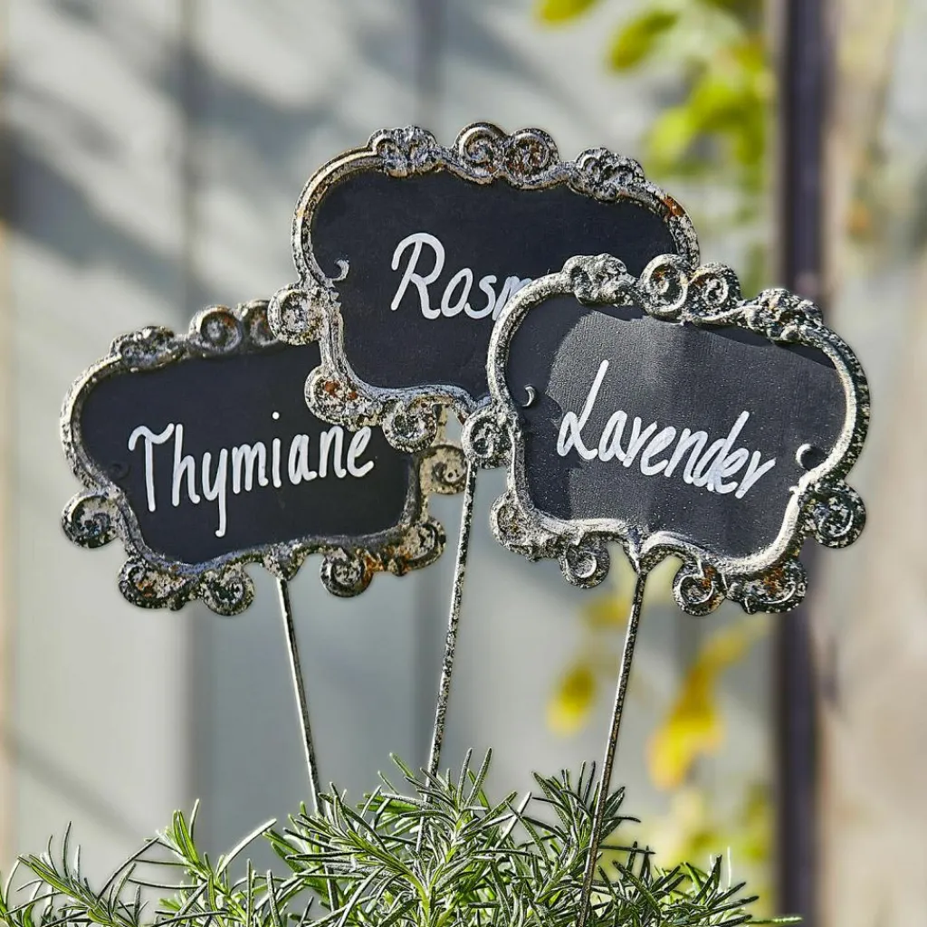 LOBERON Décorations De Jardin*Lot de 3 décorations pour plantes Trevalin