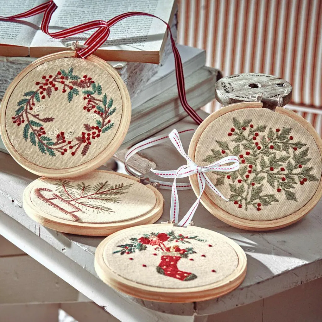 LOBERON Objets Décoratifs De Noël*Lot de 4 décorations Seravas