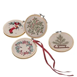 LOBERON Objets Décoratifs De Noël*Lot de 4 décorations Seravas