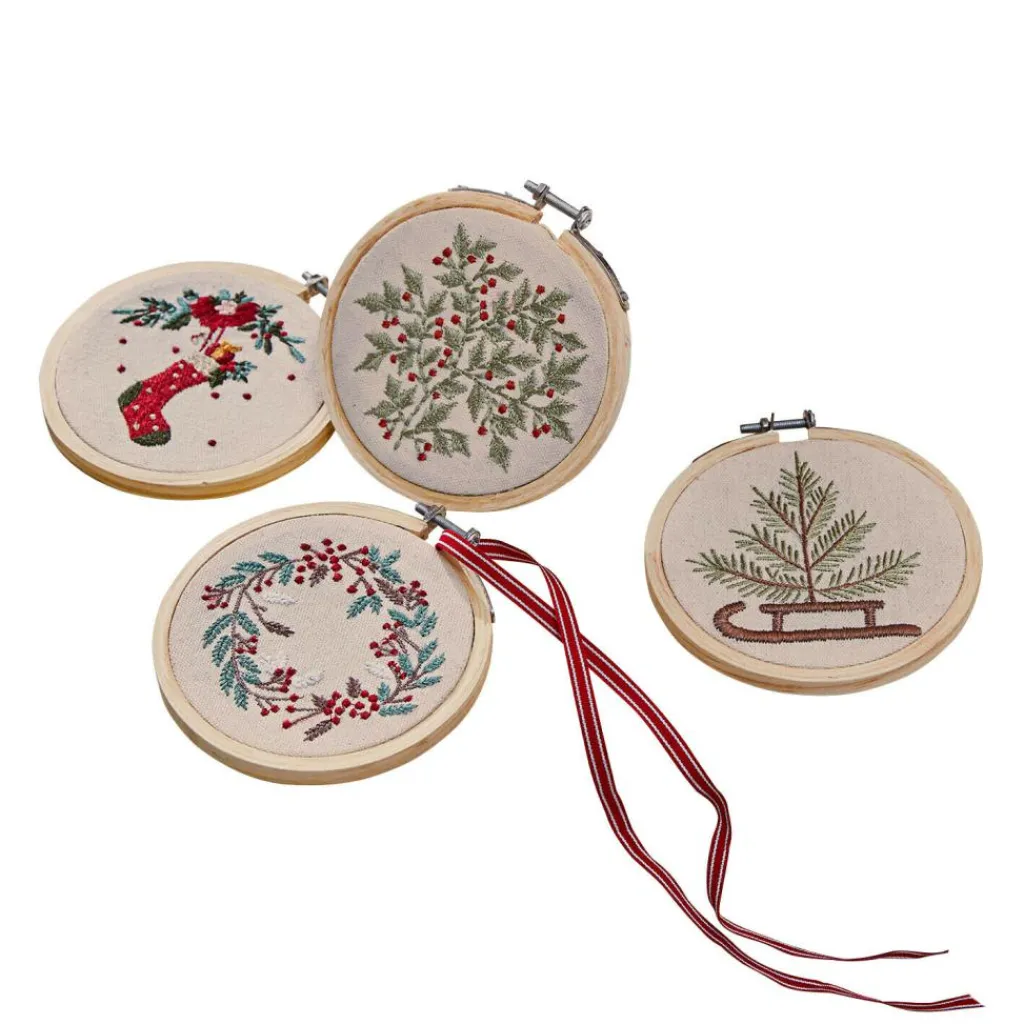LOBERON Objets Décoratifs De Noël*Lot de 4 décorations Seravas