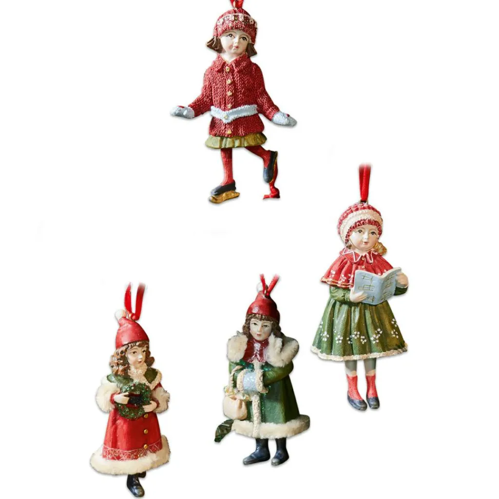 LOBERON Décorations Pour Le Sapin*Lot de 4 décorations suspendues Nostalgic