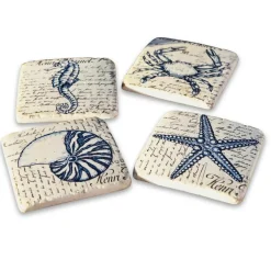 LOBERON Ustensiles De Cuisine|Accessoires De Table*Lot de 4 dessous de verres Faune Marine