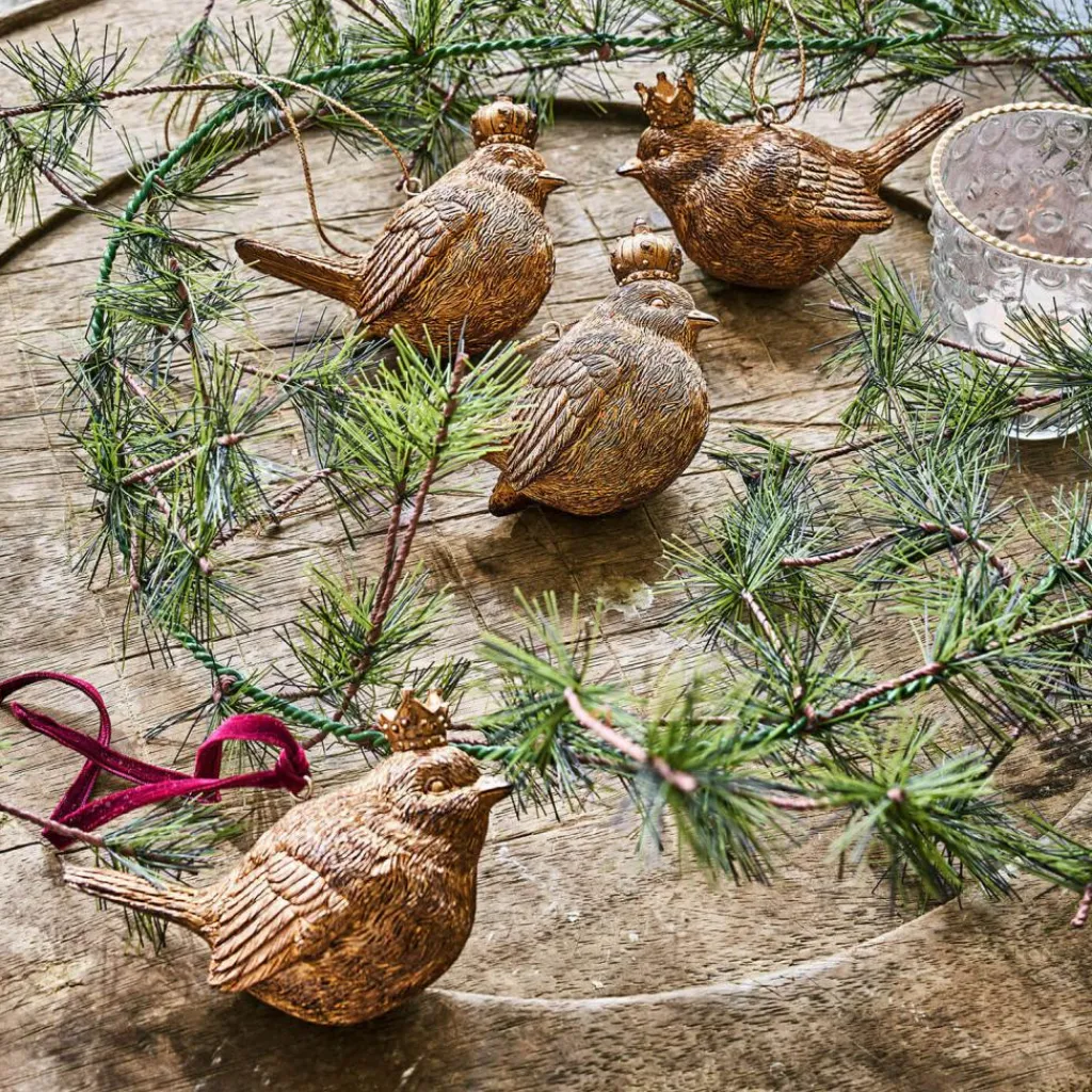 LOBERON Objets Décoratifs De Noël*Lot de 4 figurines à suspendre Dottica