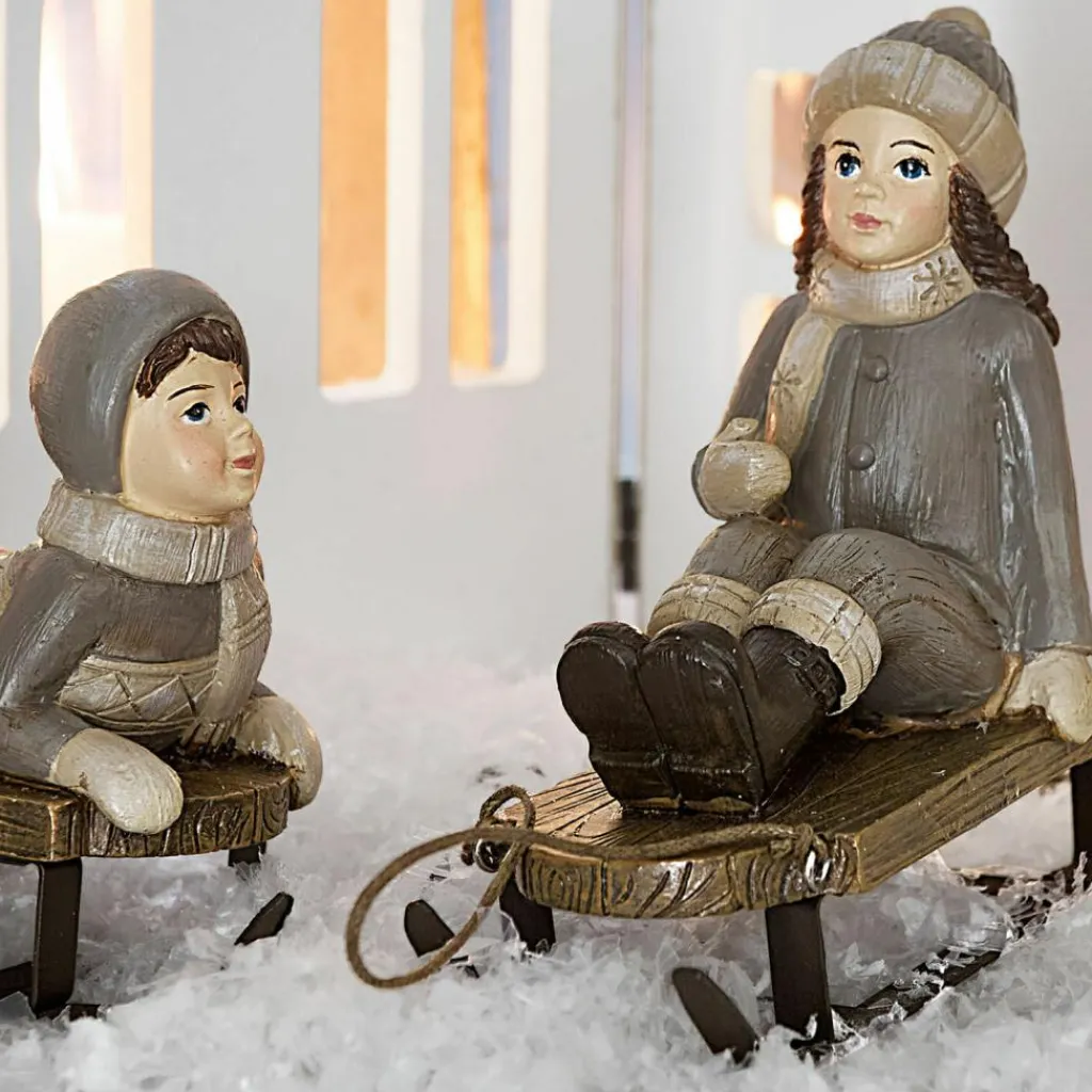 LOBERON Objets Décoratifs De Noël*Lot de 2 figurines décoratives Xavienne