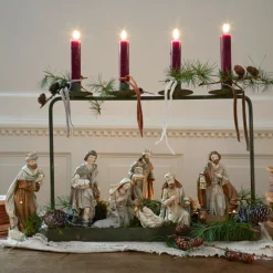 LOBERON Figurines De Noël*Lot de 9 figurines de crèche Caprinas