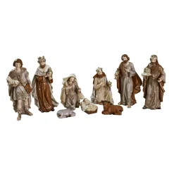 LOBERON Figurines De Noël*Lot de 9 figurines de crèche Caprinas