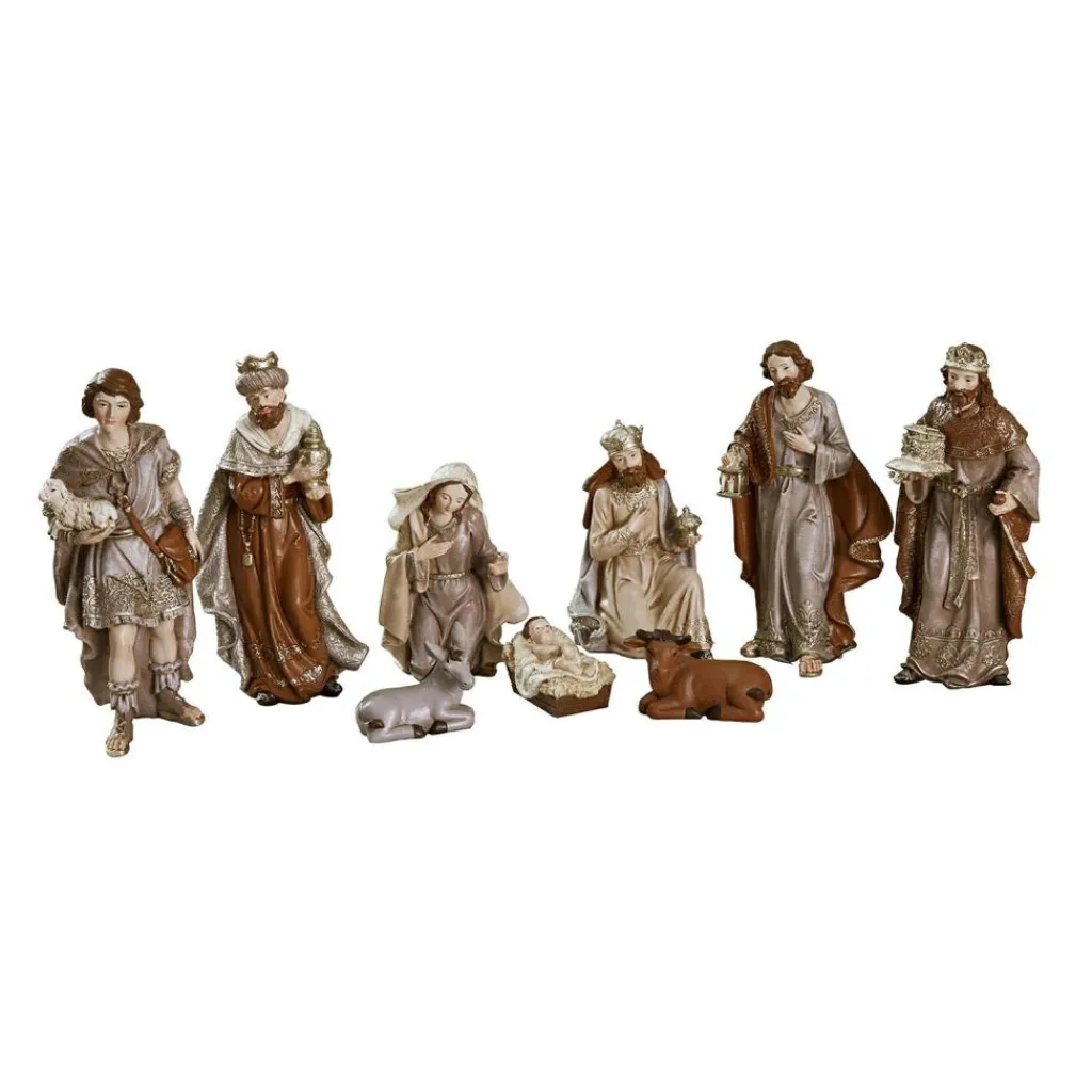 LOBERON Figurines De Noël*Lot de 9 figurines de crèche Caprinas