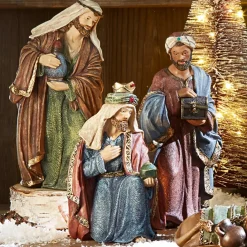 LOBERON Crèches De Noël|Figurines De Noël*Lot de 11 figurines de crèche Christi