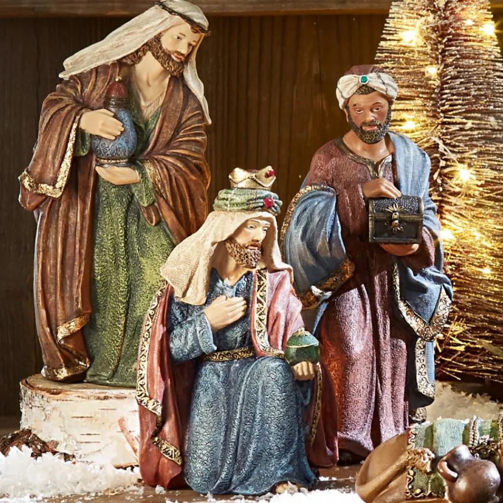 LOBERON Crèches De Noël|Figurines De Noël*Lot de 11 figurines de crèche Christi