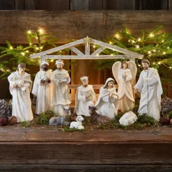 LOBERON Figurines De Noël|Crèches De Noël*Lot de 12 figurines de crèche Santo
