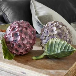 LOBERON Fleurs Séchées Et Artificielles|Décoration*Lot de 2 fleurs décoratives Hortensie