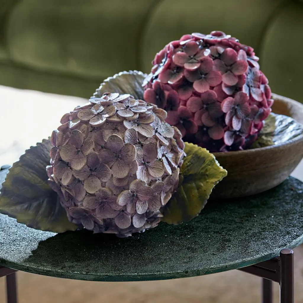 LOBERON Fleurs Séchées Et Artificielles|Décoration*Lot de 2 fleurs décoratives Hortensie