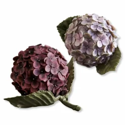 LOBERON Fleurs Séchées Et Artificielles|Décoration*Lot de 2 fleurs décoratives Hortensie